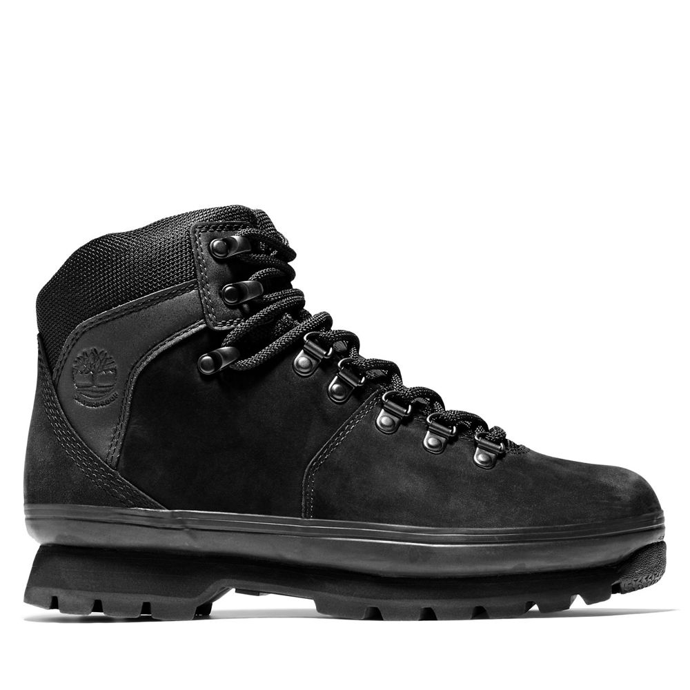 Timberland Αθλητικα Παπουτσια Γυναικεια Μαυρα - Euro Hiker Mixed-Media Waterproof Boots - Greece 186